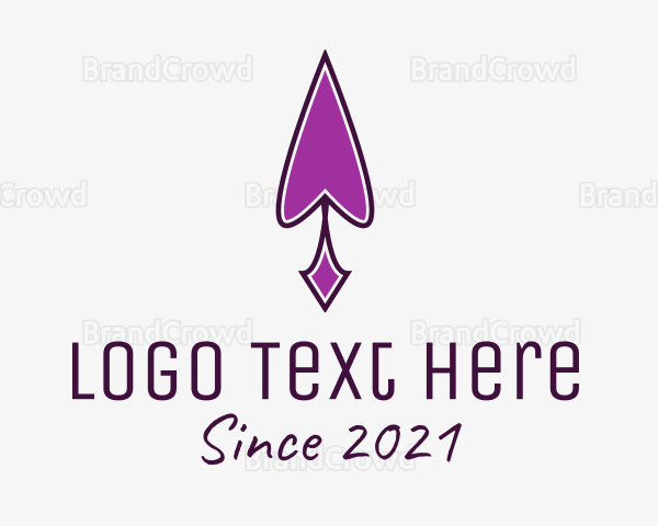 Purple Spades Spearhead Logo