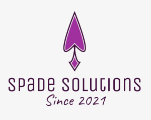 Purple Spades Spearhead  logo design