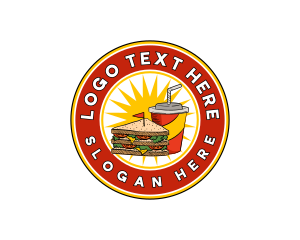 Diner - Diner Sandwich Soda logo design