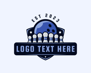 League - Bowling Varsity Team logo design