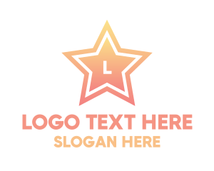 Spa - Pink Gradient Star logo design