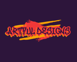 Graffiti Art Paint logo design