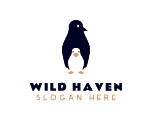Wild Penguin Zoo logo design