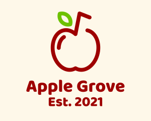 Apple Fruit Juice logo design