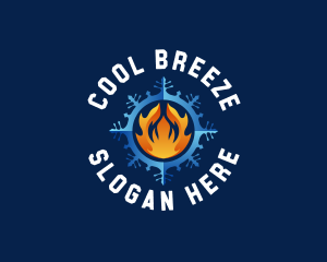 Hot Cold Refrigeration logo design