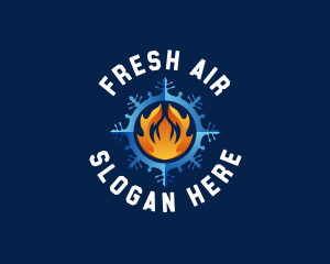 Hot Cold Refrigeration logo design