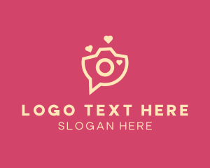 Event Photography - Love Camera Chat logo design