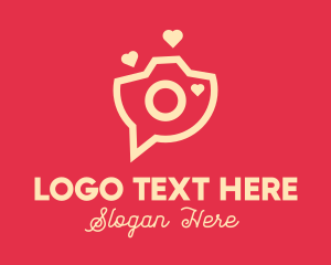 Camera Store - Love Camera Chat logo design