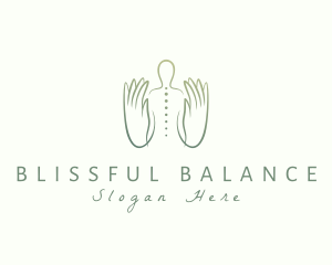 Body Massage Hands logo design