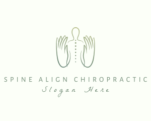 Body Massage Hands logo design