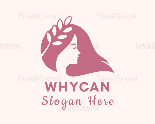 Beauty Leaf Woman Logo