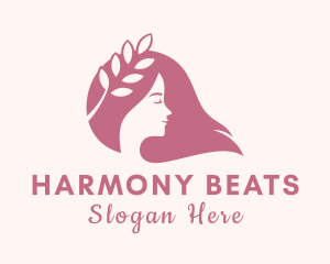 Beauty Leaf Woman  Logo