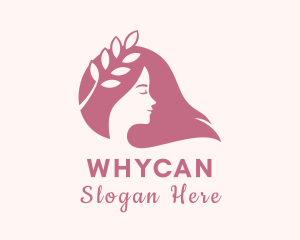 Beauty Leaf Woman  Logo