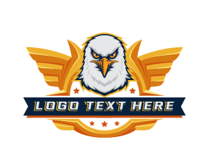 Eagle Wings Gaming Mascot logo design