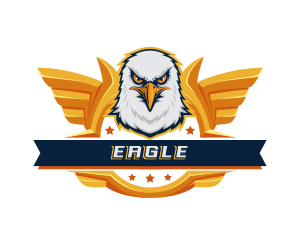 Eagle Wings Gaming Mascot logo design