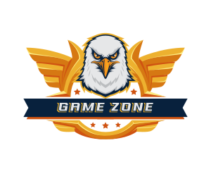 Eagle Wings Gaming Mascot logo design