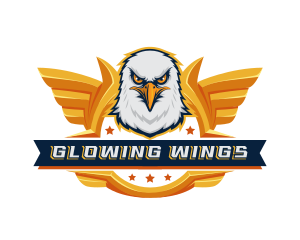 Eagle Wings Gaming Mascot logo design