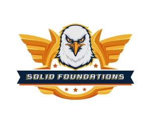 Bald Eagle - Eagle Wings Gaming Mascot logo design
