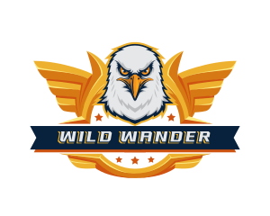 Eagle Wings Gaming Mascot logo design