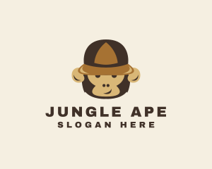 Monkey Ape Safari Zoo logo design