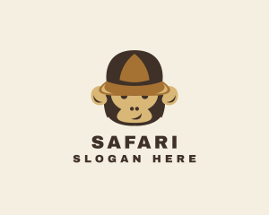 Monkey Ape Safari Zoo logo design
