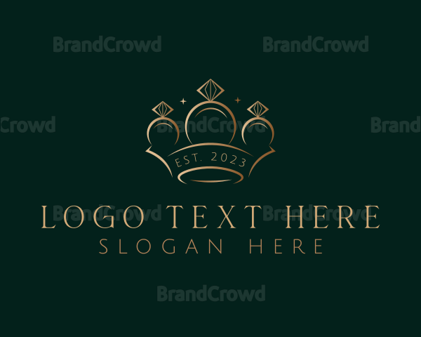 Jewelry Ring Crown Logo