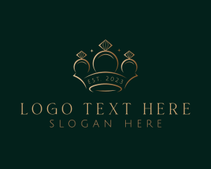 Expensive - Jewelry Ring Crown logo design