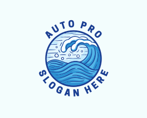 Marine - Ocean Wave Tsunami logo design