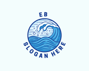 Sea - Ocean Wave Tsunami logo design