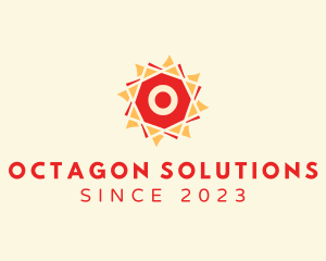 Octagon Solar Lantern logo design