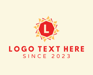 Renewable Energy - Octagon Solar Lantern logo design