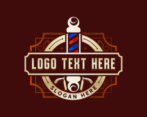 Barbershop - Barbershop Razor Haircut logo design