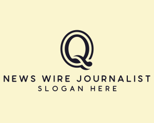 Journalist - Author Publishing Firm Letter Q logo design
