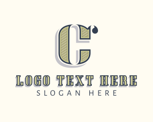Typography - Retro Marketing Business Letter C logo design