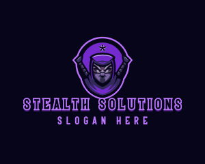 Stealth - Gaming Hunter Ninja logo design