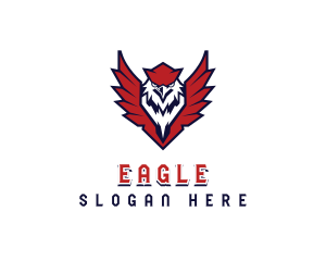 USA Eagle Shield Veteran logo design
