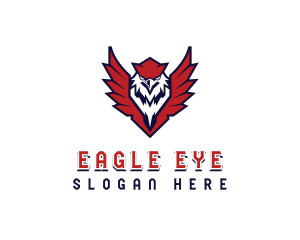 USA Eagle Shield Veteran logo design