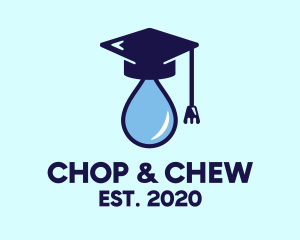 Hat - Droplet Graduation Cap logo design