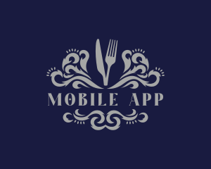 Fine Dining - Cutlery Gourmet Bistro logo design