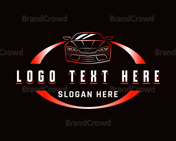 Car Garage Rental Logo