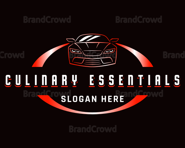 Car Garage Rental Logo