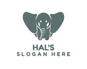 Daycare Elephant Zoo Logo