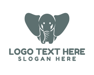 Daycare Elephant Zoo Logo