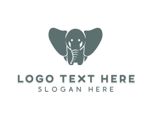 Wildlife - Daycare Elephant Zoo logo design