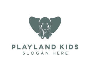 Daycare Elephant Zoo logo design