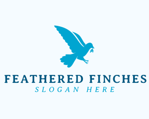 Blue Dove Wings logo design