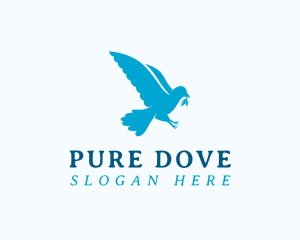 Blue Dove Wings logo design