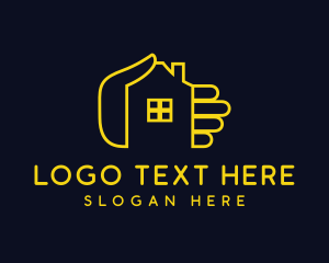 Airbnb - Hand House Realty logo design