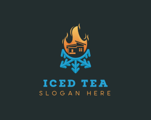 Ice Fire House logo design