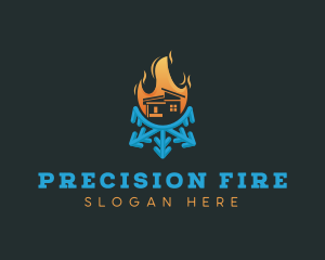 Ice Fire House logo design